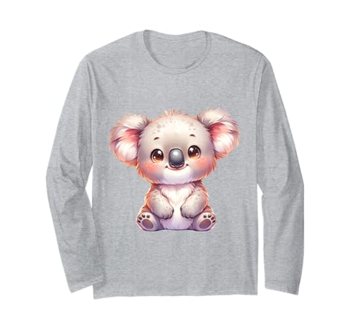 Süßer Koala im Kawaii-Stil für Kinder und Tierfans Langarmshirt Süßer Koala im Kawaii-Stil für Kinder und Tierfans Langarmshirt von Kawaii Koala Cartoon Animal Design