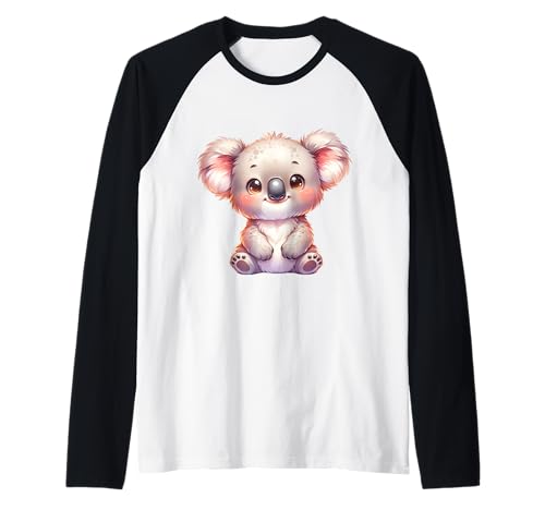 Süßer Koala im Kawaii-Stil für Kinder und Tierfans Raglan Süßer Koala im Kawaii-Stil für Kinder und Tierfans Raglan von Kawaii Koala Cartoon Animal Design