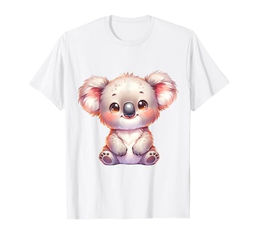 Süßer Koala im Kawaii-Stil für Kinder und Tierfans T-Shirt Süßer Koala im Kawaii-Stil für Kinder und Tierfans T-Shirt von Kawaii Koala Cartoon Animal Design