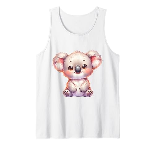 Süßer Koala im Kawaii-Stil für Kinder und Tierfans Tank Top Süßer Koala im Kawaii-Stil für Kinder und Tierfans Tank Top von Kawaii Koala Cartoon Animal Design