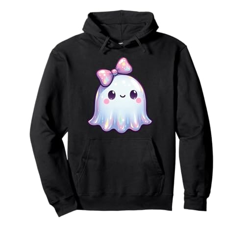 Kawaii-Geist-Kokett-Schleife Pastell-Goth-Süß Anime Mädchen Pullover Hoodie von Kawaii Pastel Goth Cute Ghost Coquette Girl Anime