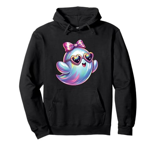 Kawaii-Geist-Kokett-Schleife Pastell-Goth-Süß Anime Mädchen Pullover Hoodie von Kawaii Pastel Goth Cute Ghost Coquette Girl Anime