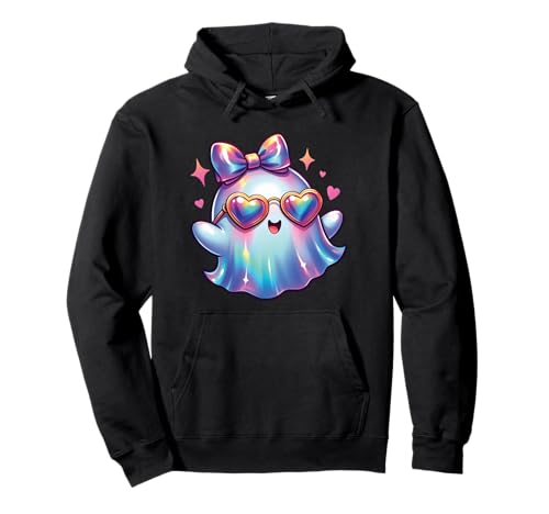 Kawaii-Geist-Kokett-Schleife Pastell-Goth-Süß Anime Mädchen Pullover Hoodie von Kawaii Pastel Goth Cute Ghost Coquette Girl Anime