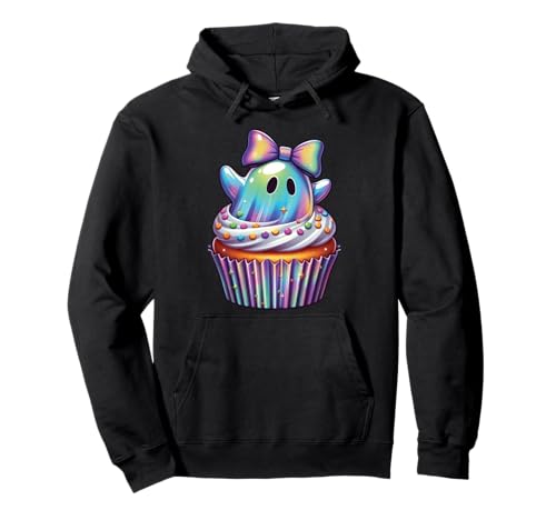 Kawaii-Geist-Kokett-Schleife Pastell-Goth-Süß Anime Mädchen Pullover Hoodie von Kawaii Pastel Goth Cute Ghost Coquette Girl Anime
