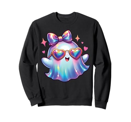 Kawaii-Geist-Kokett-Schleife Pastell-Goth-Süß Anime Mädchen Sweatshirt von Kawaii Pastel Goth Cute Ghost Coquette Girl Anime