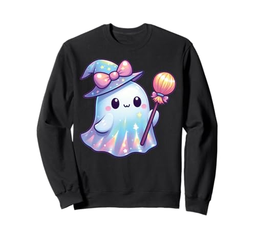 Kawaii-Geist-Kokett-Schleife Pastell-Goth-Süß Anime Mädchen Sweatshirt von Kawaii Pastel Goth Cute Ghost Coquette Girl Anime