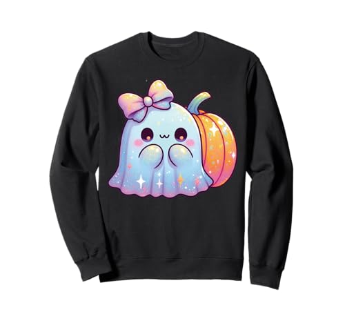 Kawaii-Geist-Kokett-Schleife Pastell-Goth-Süß Anime Mädchen Sweatshirt von Kawaii Pastel Goth Cute Ghost Coquette Girl Anime