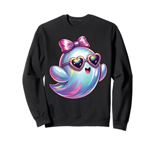 Kawaii-Geist-Kokett-Schleife Pastell-Goth-Süß Anime Mädchen Sweatshirt von Kawaii Pastel Goth Cute Ghost Coquette Girl Anime