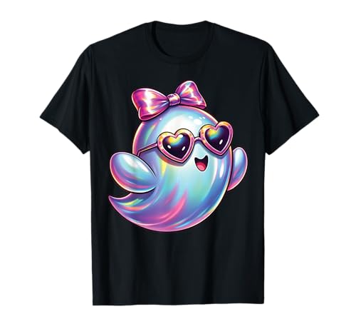 Kawaii-Geist-Kokett-Schleife Pastell-Goth-Süß Anime Mädchen T-Shirt von Kawaii Pastel Goth Cute Ghost Coquette Girl Anime