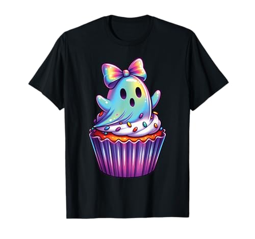 Kawaii-Geist-Kokett-Schleife Pastell-Goth-Süß Anime Mädchen T-Shirt von Kawaii Pastel Goth Cute Ghost Coquette Girl Anime