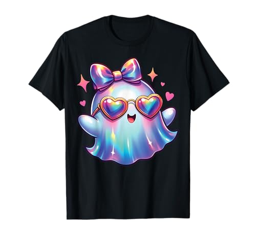 Kawaii-Geist-Kokett-Schleife Pastell-Goth-Süß Anime Mädchen T-Shirt von Kawaii Pastel Goth Cute Ghost Coquette Girl Anime