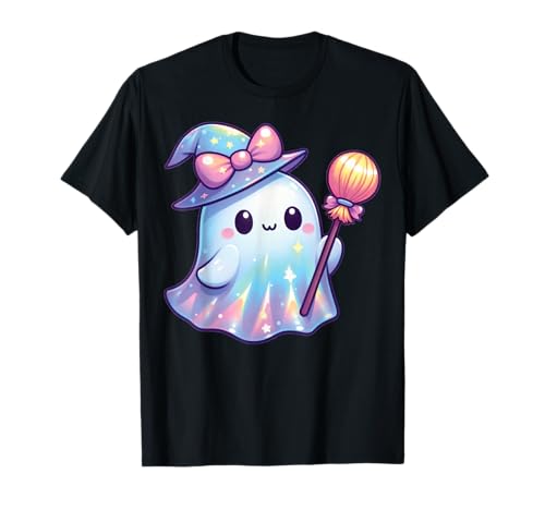 Kawaii-Geist-Kokett-Schleife Pastell-Goth-Süß Anime Mädchen T-Shirt von Kawaii Pastel Goth Cute Ghost Coquette Girl Anime