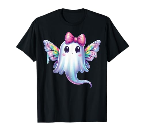 Kawaii-Geist-Kokett-Schleife Pastell-Goth-Süß Fee Mädchen T-Shirt von Kawaii Pastel Goth Cute Ghost Coquette Girl Anime