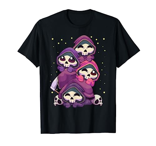 Baby Sensenmann in Pastell Gothic Kawaii Anime Aesthetic T-Shirt von Kawaii Pastel Goth Heaven