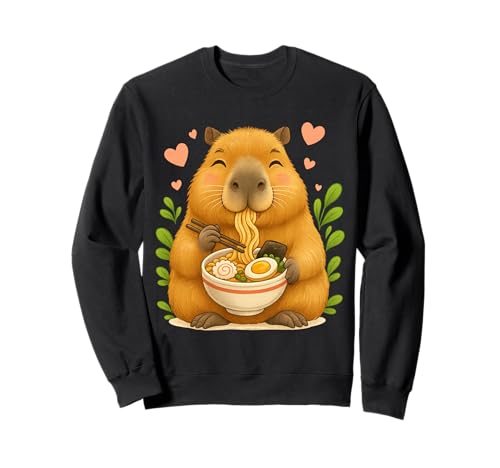 Kawaii Capybara Ramen Kunst für Mädchen, die süße Dinge lieben Sweatshirt Kawaii Capybara Ramen Kunst für Mädchen, die süße Dinge lieben Sweatshirt von Kawaii Ramen Capybara Gifts For Girls & Animal Lov