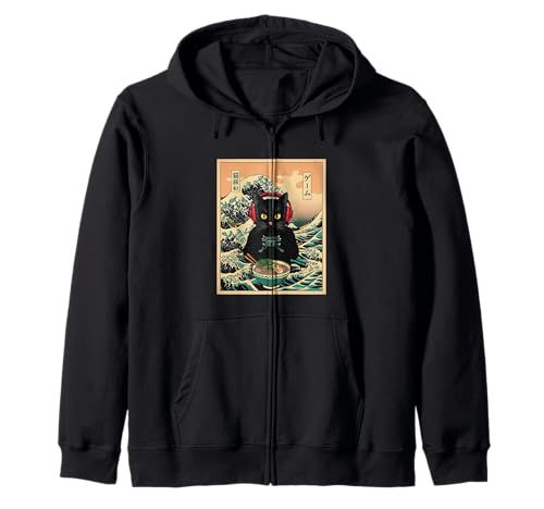 Gamer Cat Ramen Anime Retro Japanische Wave Art Frauen Männer Kinder Kapuzenjacke Gamer Cat Ramen Anime Retro Japanische Wave Art Frauen Männer Kinder Kapuzenjacke von Kawaii Ramen Gaming Cat Lovers Japanese Art