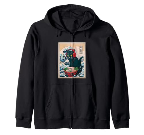 Gamer Cat Ramen Anime Retro Japanische Wave Art Frauen Mann Kinder Kapuzenjacke Gamer Cat Ramen Anime Retro Japanische Wave Art Frauen Mann Kinder Kapuzenjacke von Kawaii Ramen Gaming Cat Lovers Japanese Art