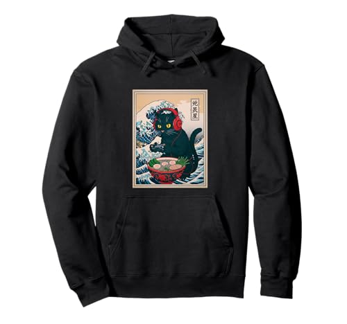 Gamer Cat Ramen Anime Retro Japanische Wave Art Frauen Mann Kinder Pullover Hoodie Gamer Cat Ramen Anime Retro Japanische Wave Art Frauen Mann Kinder Pullover Hoodie von Kawaii Ramen Gaming Cat Lovers Japanese Art