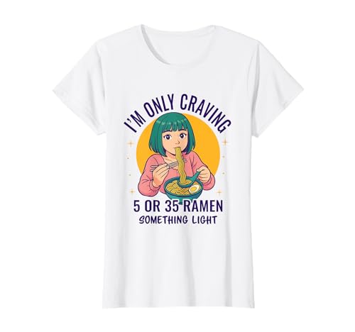 Anime Girl Eating Ramen Kawaii Japanische Nudel Lustige Grafik T-Shirt Anime Girl Eating Ramen Kawaii Japanische Nudel Lustige Grafik T-Shirt von Kawaii Ramen Graphics