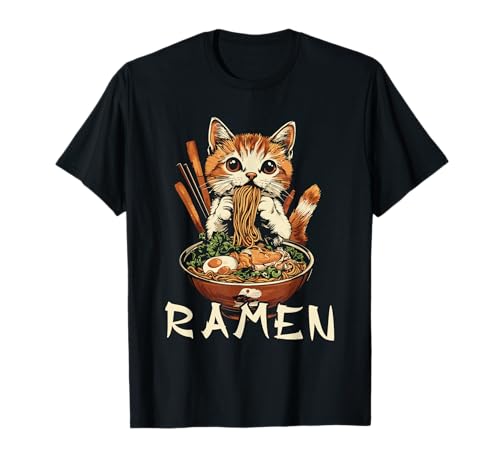 Kawaii Nudeln Suppe Anime Japanisch Ramen Katze Mädchen T-Shirt Kawaii Nudeln Suppe Anime Japanisch Ramen Katze Mädchen T-Shirt von Kawaii Ramen Katze Anime Nudeln Japan Streetwear