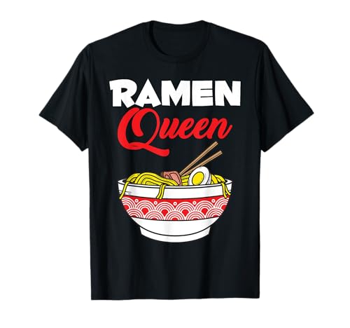 Ramen Queen Mädchen Japanische Nudeln T-Shirt Ramen Queen Mädchen Japanische Nudeln T-Shirt von Kawaii Ramen und Anime Fan