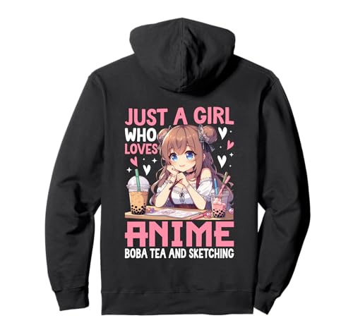 Anime Boba Tea Sketch Girl Kawaii Künstler Design Pullover Hoodie Anime Boba Tea Sketch Girl Kawaii Künstler Design Pullover Hoodie von Kawaii Sketch Life Apparel