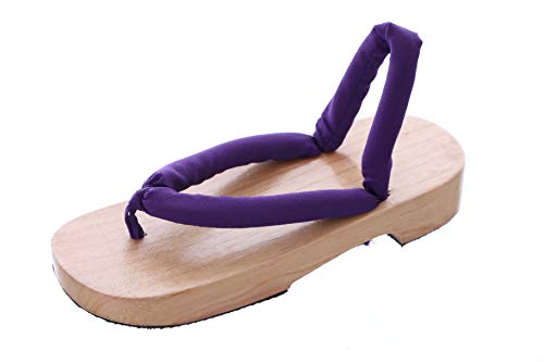 Kawaii-Story K-G-60-3 Lila Violet Helles Holz Original Japan Geta Sandale Tabi Kimono Geisha Kendo Zehentrenner (numeric_39) von Kawaii-Story