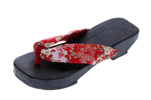 Kawaii-Story K-G-11-2 Rot Sakura Blumen Holz schwarz Original Japan Geta Sandale Tabi Kimono Geisha Zehentrenner Kawaii-Story K-G-11-2 Rot Sakura Blumen Holz schwarz Original Japan Geta Sandale Tabi Kimono Geisha Zehentrenner von Kawaii-Story