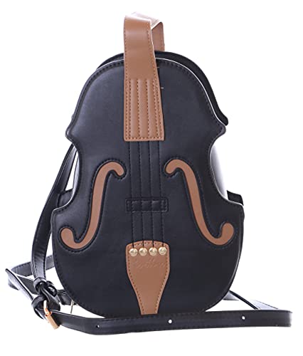Kawaii-Story LB-6039-2 Schwarz Geige Violine Form Musik Party Trend Damen Henkel Umhänge Tasche von Kawaii-Story