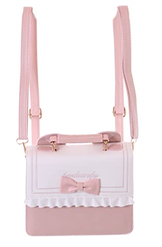 Kawaii-Story LB-6071-2 Rosa Weiß Schleife 23cm Pastel Goth Lolita 2in1 Rucksack Schulter Tasche Damen Pu Kawaii-Story LB-6071-2 Rosa Weiß Schleife 23cm Pastel Goth Lolita 2in1 Rucksack Schulter Tasche Damen Pu von Kawaii-Story