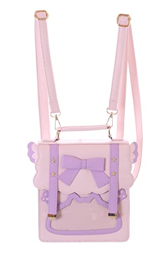Kawaii-Story LB-6090-4 Rosa Schleife Pastel Japan JK Stil Goth 2in1 Rucksack Schulter Tasche 22x20x7cm Damen Pu Kawaii-Story LB-6090-4 Rosa Schleife Pastel Japan JK Stil Goth 2in1 Rucksack Schulter Tasche 22x20x7cm Damen Pu von Kawaii-Story