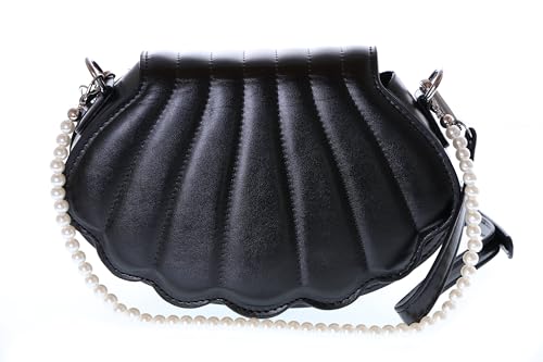 Kawaii-Story LB-6118 Muschel Form schwarz mit Perlenkette Party Feier Damen Tasche 21x13x6cm Pu Kawaii-Story LB-6118 Muschel Form schwarz mit Perlenkette Party Feier Damen Tasche 21x13x6cm Pu von Kawaii-Story