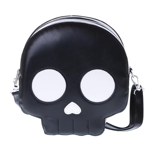 Kawaii-Story LB-6123-2 Schwarz Totenkopf Skull Halloween Grusel Gothik Goth Tasche 22x21x6cm Pu von Kawaii-Story