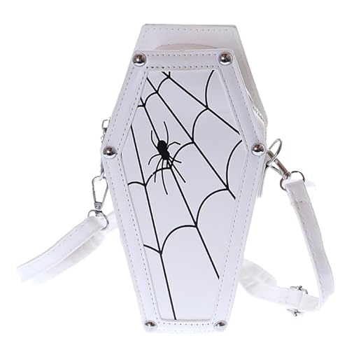 Kawaii-Story LB-6124-1 Weiß Sarg-Form Spinnennetz Halloween Grusel Gothik Goth Damen Tasche 22x12x9cm Pu Kawaii-Story LB-6124-1 Weiß Sarg-Form Spinnennetz Halloween Grusel Gothik Goth Damen Tasche 22x12x9cm Pu von Kawaii-Story
