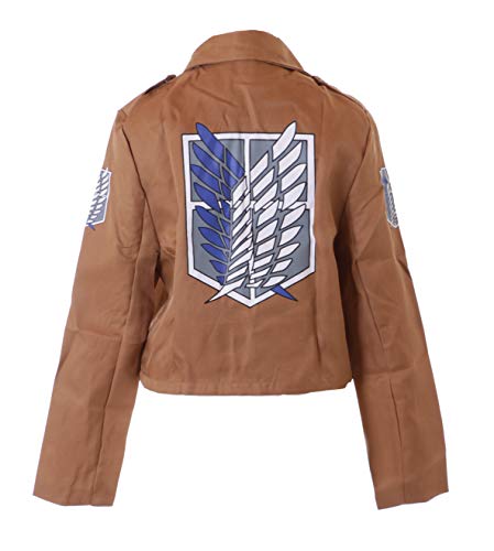 Kawaii-Story MN-105 Aufklärungstrupp Jacke braun Mikasa Eren Levi Unisex Kostüm für Attack Titan Fans Cosplay (XXL) von Kawaii-Story