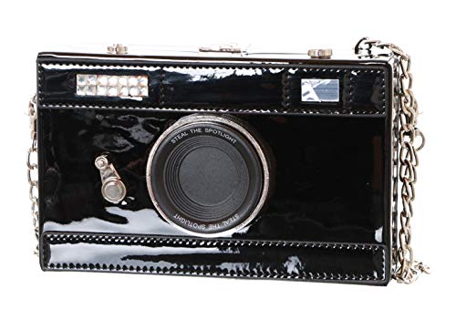 LB-200 Foto-Kamera Optik Schwarz Lack Retro Vintage Hand Tasche Kawaii Harajuku von Kawaii-Story