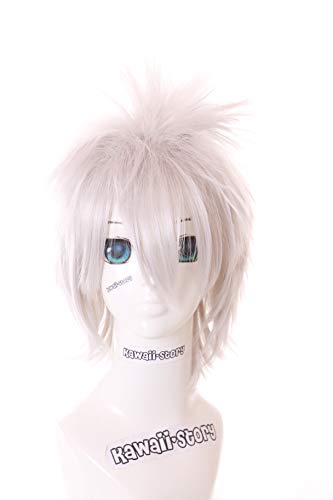 PL-046 Kakashi Allen Walker silber grau gestuft kurz Haar COSPLAY Perücke Wig Anime Manga von Kawaii-Story