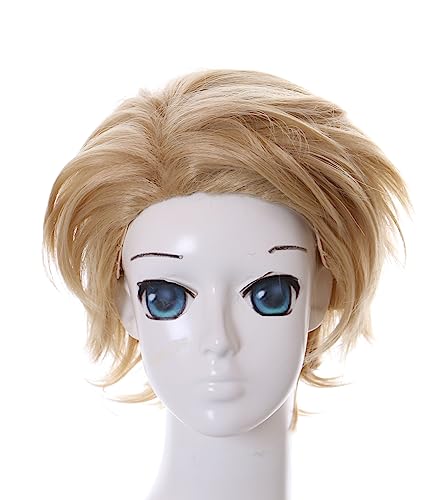 TM-1299 Blond beige kurz Haar gestuft für Loid Forger Spy Family Cosplay Perücke Wig Anime Manga von Kawaii-Story