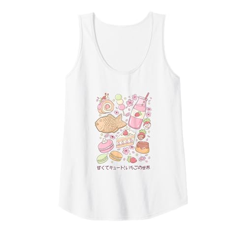 Damen Süße und süße Erdbeer-Desserts, eine Welt der Erdbeeren Tank Top Damen Süße und süße Erdbeer-Desserts, eine Welt der Erdbeeren Tank Top von Kawaii Strawberry Designs