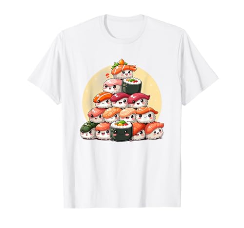 Kawaii Anime Sushi Jungen Mädchen Kleidung Kinder Niedlich T-Shirt Kawaii Anime Sushi Jungen Mädchen Kleidung Kinder Niedlich T-Shirt von Kawaii Sushi Anime Kids Boys Girls Apparel