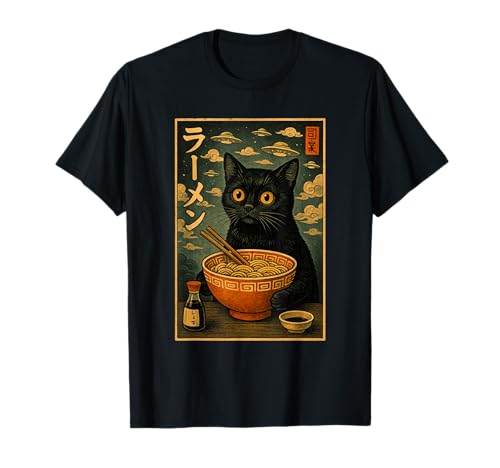 Vintage Japanese Ramen Cat UFO Alien Kawaii Men Women Kids T-Shirt Vintage Japanese Ramen Cat UFO Alien Kawaii Men Women Kids T-Shirt von Kawaii Vintage Cat Black Novelty UFO Alien Tees