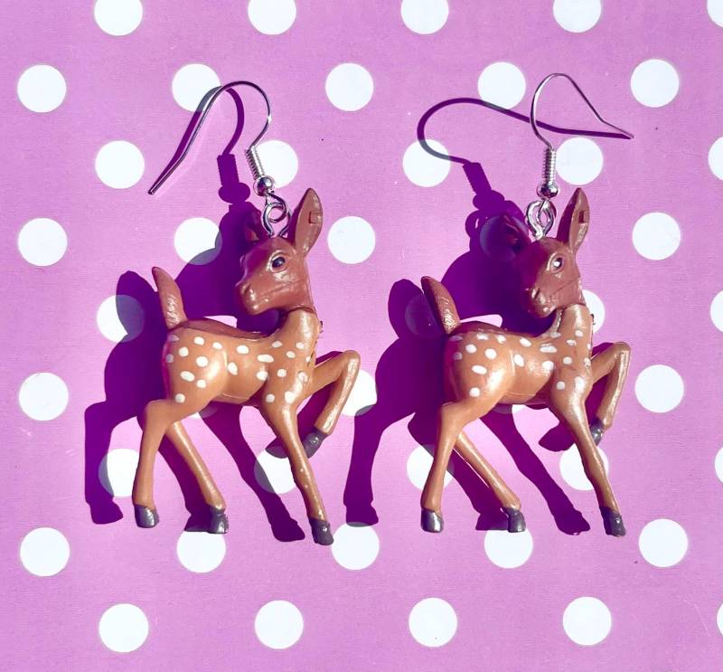 Niedliche Baby Rehe Ohrringe Zum Hängen Oder Clip An von KawaiiKave