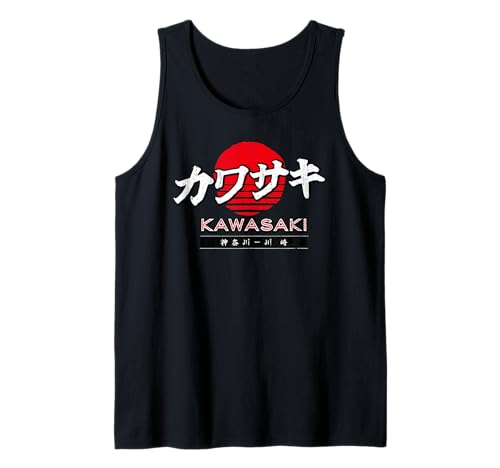 Kawasaki auf Japanisch – Retro-Design für Männer und Frauen Tank Top von Kawasaki – Japans Industriestadt