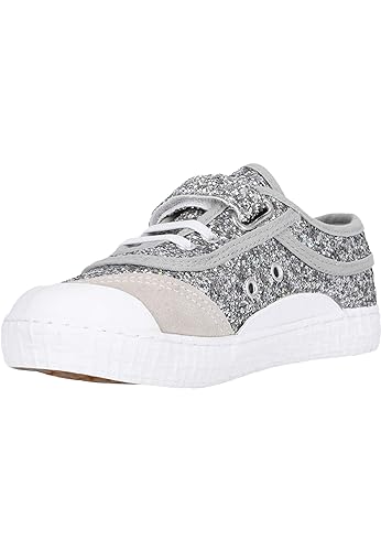 kawasaki Glitter Kids Shoe W/Elastic Low-top, 8889 Silver, 33 EU von Kawasaki