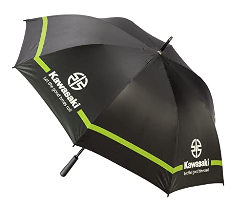 Kawasaki Rivermark Regenschirm groß UMBRELLA schwarz grün von Kawasaki