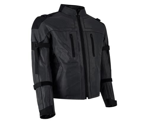 Kawasaki Sommer TEXTILJACKE Motorradjacke Herren grau 3XL von Kawasaki