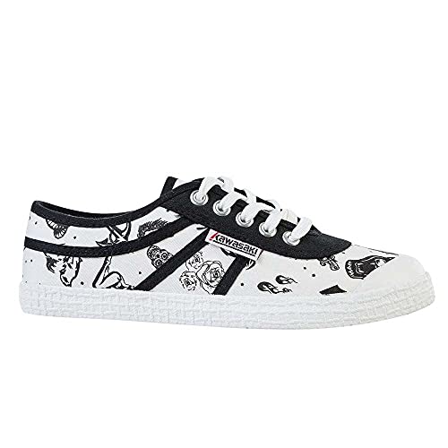 Kawasaki Unisex News Paper Canvas Shoe Sneakers niedrig, weiß, 42 EU Étroit von Kawasaki