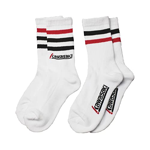 Kawasaki Unisex 2 Pack Socks Füßlinge, 1002 White, Normal von Kawasaki