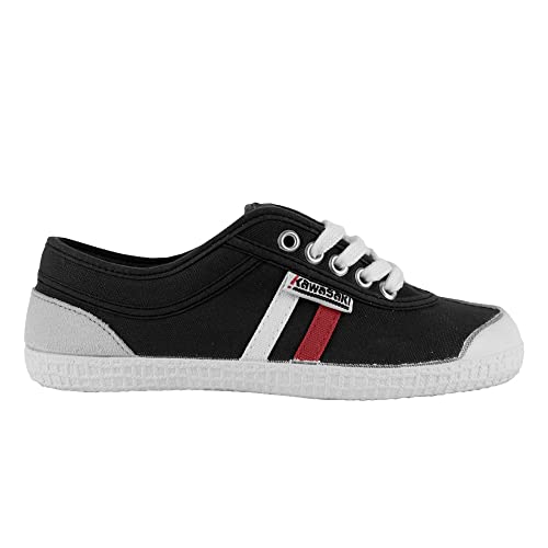 Kawasaki Unisex Retro 23 Canvas Shoe Sneaker, 60 W, 14, Schwarz, Rot, Weiß, Streifen, 37 EU von Kawasaki