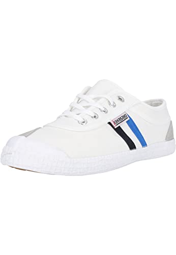 Kawasaki Unisex Retro Canvas Shoe Sneaker, 1002 Weiß/Blau/Schwarz, 40 EU von Kawasaki